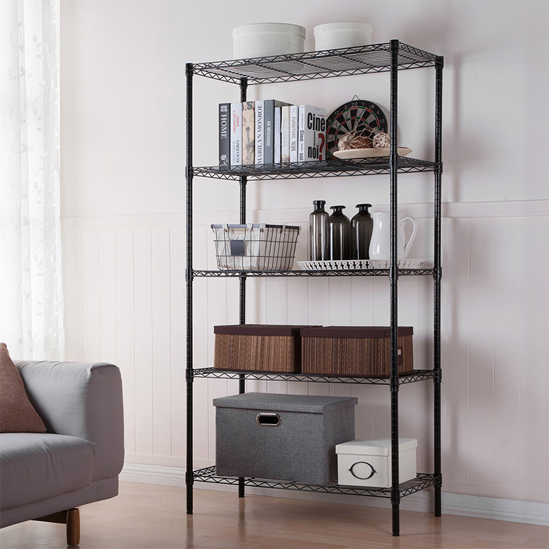 Xinjiayi heavy-duty racks five-layer racks floor-to-ceiling living room racks storage layer racks warehouse shelves