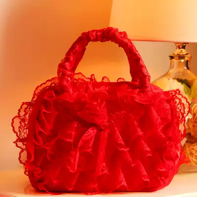 Iyuan bride bridesmaid tote bag red envelope bag Wedding handbag Wedding bag packaging red envelope dowry supplies