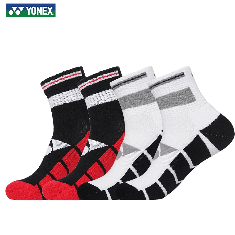 Sản phẩm mới 2019 Vớ cầu lông Yonex Lin Dan Vớ thể thao thấm mồ hôi nam và nữ Vớ ngắn và tất - Vớ thể thao