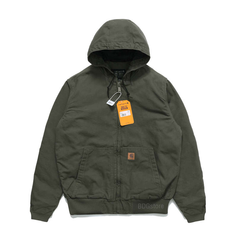 Carhartt 104050 Carhartt American-Style Hooded Washed Canvas Jacket J130 Upgraded Version Kanye Same Style