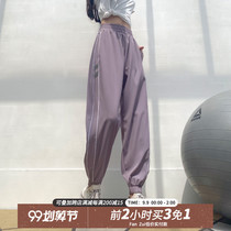 Fitness girl loose sweatpants summer thin thin beam foot running quick dry yoga Net red overalls trousers New