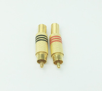 Solder-free lotus insertion AV plug video head Mayflower head-free audio head free of welding RCA plug