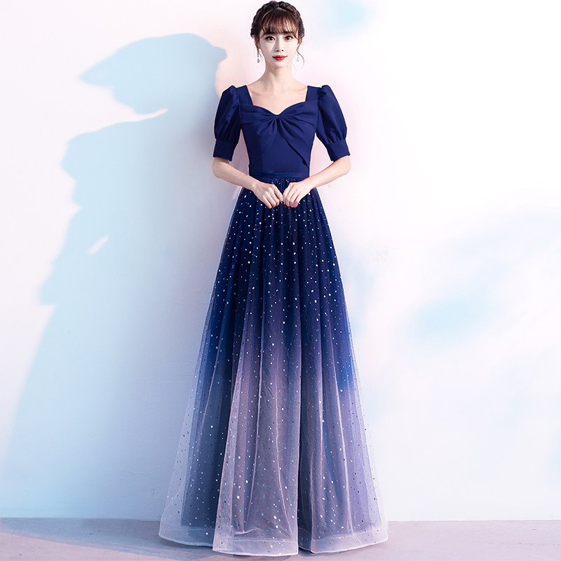 Starry night gown: ethereal gradient design to light up every grand occasion !