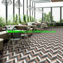 Nordic Herringbone fishbone wood grain brick 300X300 Bedroom kitchen balcony Dining room living room non-slip all-ceramic wall tiles