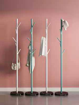 Nordic ins hanger floor-to-ceiling household bedroom light luxury hanger simple modern marble simple coat rack narrow