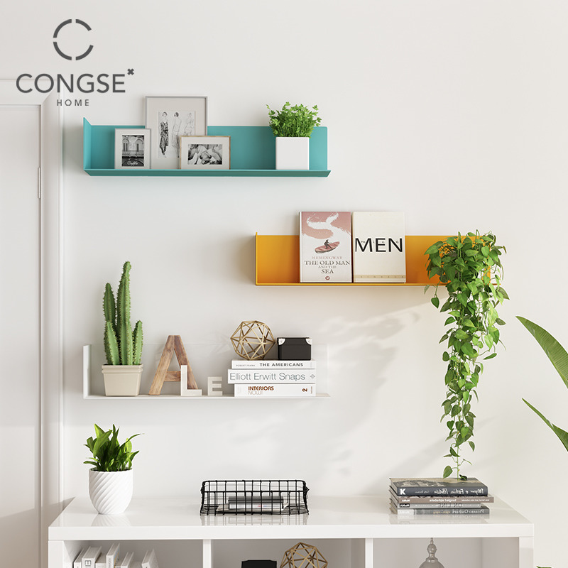 Wall Iron Art TV Wall Shelf Shelf Decoration Racks lined Shelves Living-room Sofa Wall Dining Room of Wall Dining Room