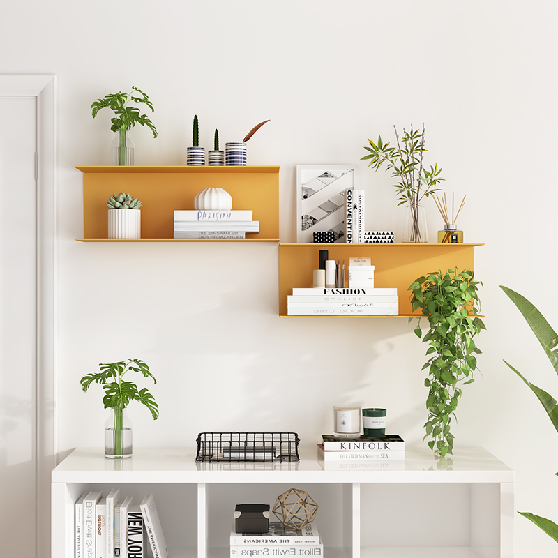 Restaurant wall wall small household wall decoration frame Nordic wall simple wall hanging bookframe one word partition