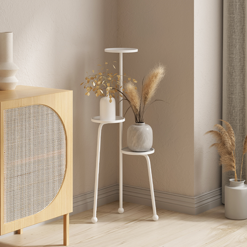 Nordic small space multi-storey living room flower rack indoor balcony rack simple modern gold Ge floor-to-ceiling flower rack