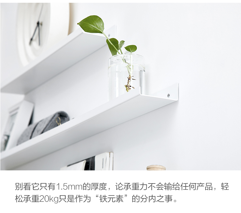 Bắc Âu tường sắt tấm kệ kệ hiện đại tối giản TV sofa tường khung khung kệ - Kính gọng kính titan