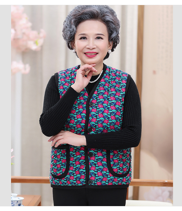 Bà mặc áo mùa thu và mùa đông ở bà mẹ già mùa thu 60 tuổi 70 áo vest vợ bằng vải nhung cộng với nhung mẫu đầm trung niên đẹp nhất hiện nay