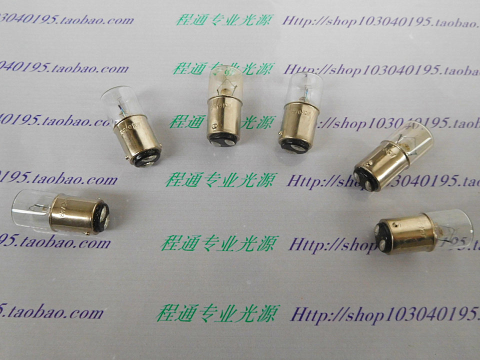 Precision machine tool lighting indication instrument equipment light 110V10W B15D double contact bayonet flat head light