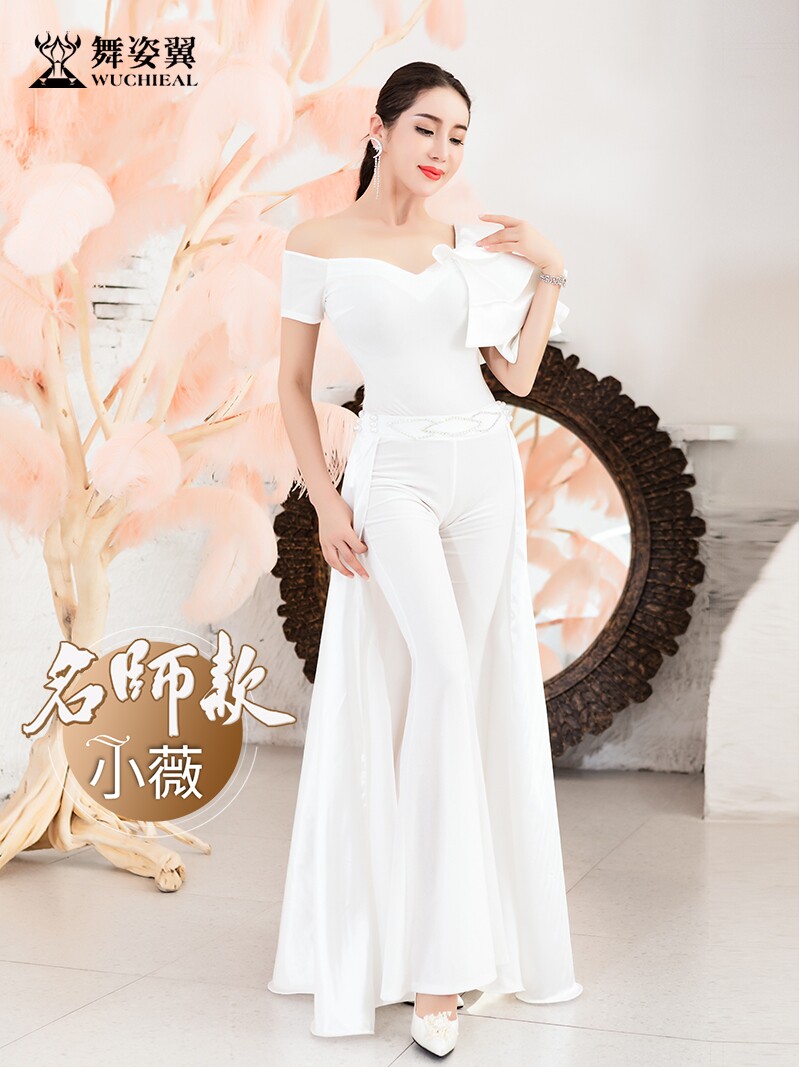 Dance wing body suit gift instrument training 2021 new Chinese modern dance training kung fu suit socialite catwalk suit