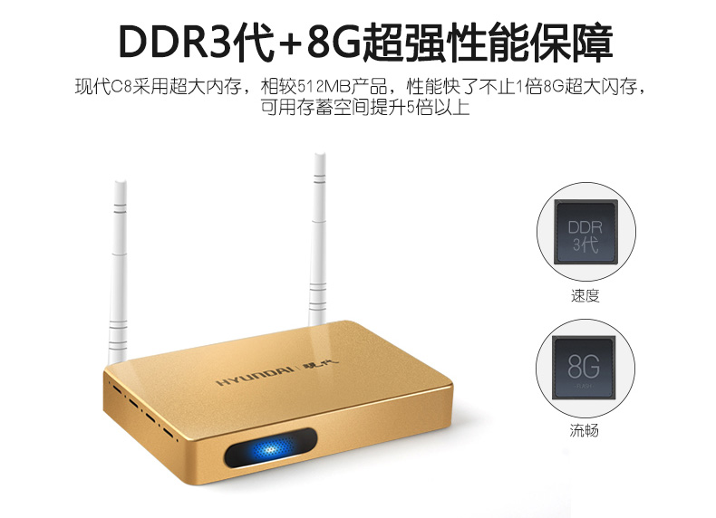 cục phát wifi xiaomi HYUNDAI / TVB6III hiện đại, mạng set-top không dây GPU tám lõi độ nét cao