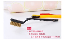 Stainless steel wire brass wire toothbrush plastic handle cleaning brush rust brush car wash toothbrush steel wire brush industrial toothbrush
