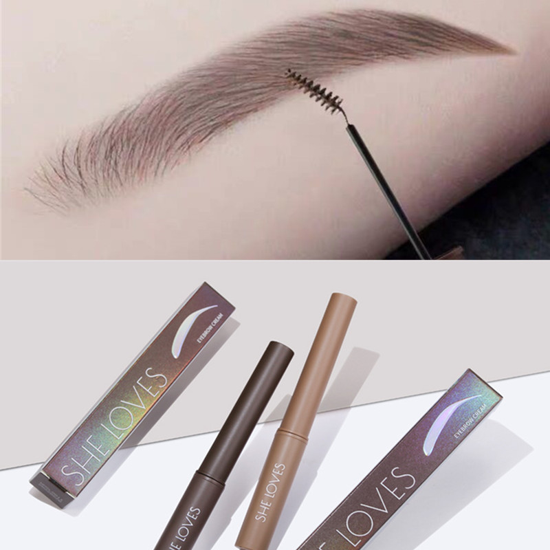 Grey Dye Brow Cream Semi Permanent Waterproof Brushed Brow eyebrow color series wild eyebrow hair styling paste lasting without color
