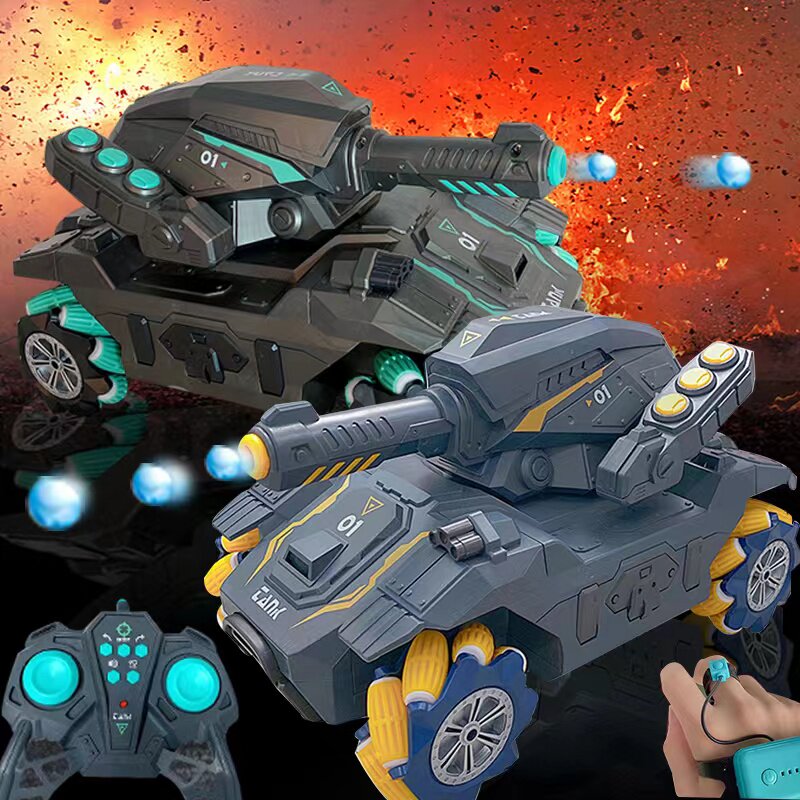 Douyin Bingbing home with the same child boy gesture induction four-wheel drive remote control drift off-road tank birthday gift