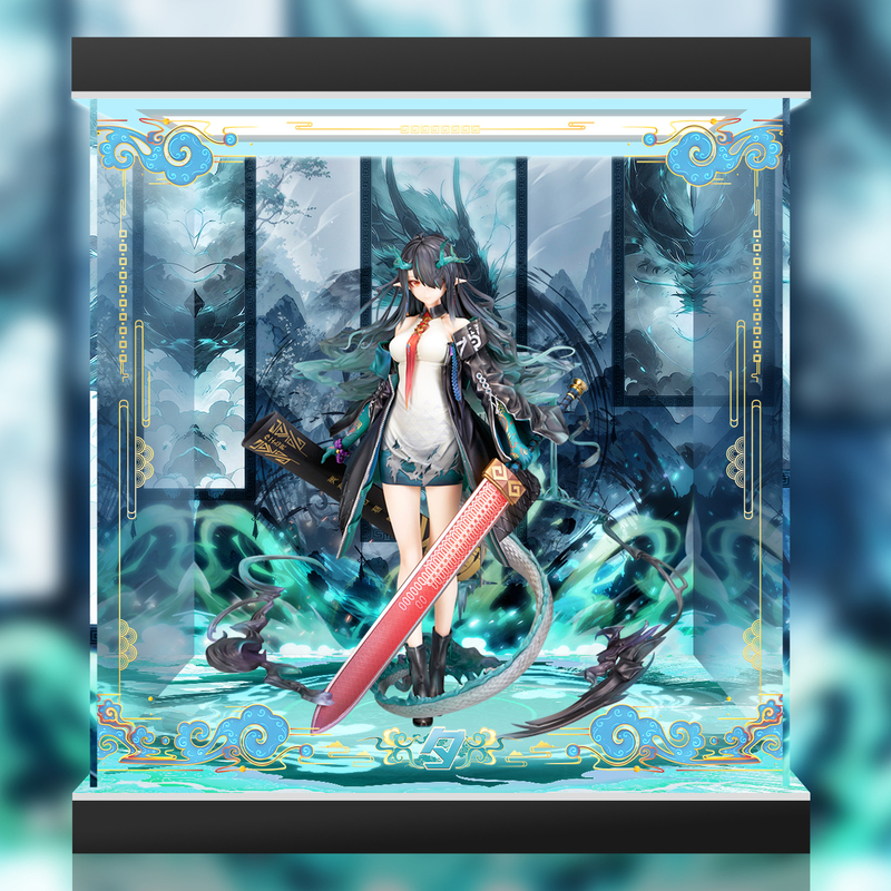 [Unmovable] Arknights Xie Green Edition Acrylic Theme Background Display Box