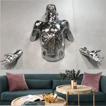Plated Wall figure wings wall decoration hanging bar KTV porch aisle background wall decoration ornaments sculpture customization