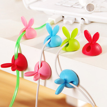 Punch-free wire organizer wall pasted without trace wire storage and fixed self-adhesive wire clip buckle network cable routing artifact