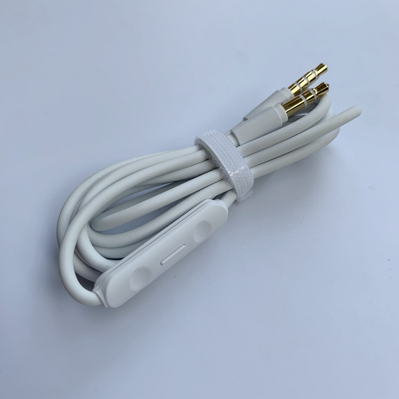 Wearing headphones replacement audio line repair replacement upgrade 3 5mm wire control with wheat USA muzik original ear chain