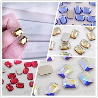Joujounail nail Art Nails Принять Swarovski Element Flat Rectangular 14xx10mm2602 Mana Diamond