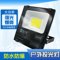 Sky blue led flood light Outdoor light Lighting courtyard factory room flood light spot light Outdoor waterproof advertising light
