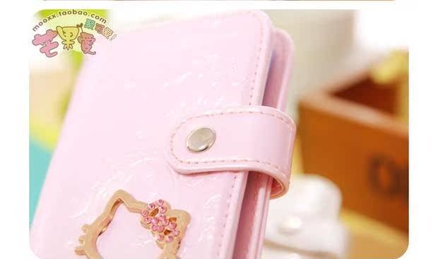 Phiên bản Hàn Quốc của gói thẻ da kim cương Hoạt hình dễ thương Gói phụ nữ chất lượng cao 24 ví gucci