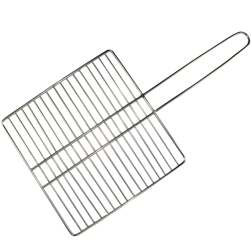 Barbecue net Stainless steel thick oven Charcoal stove tools Japanese cooking supplies with handle mesh Outdoor appliances