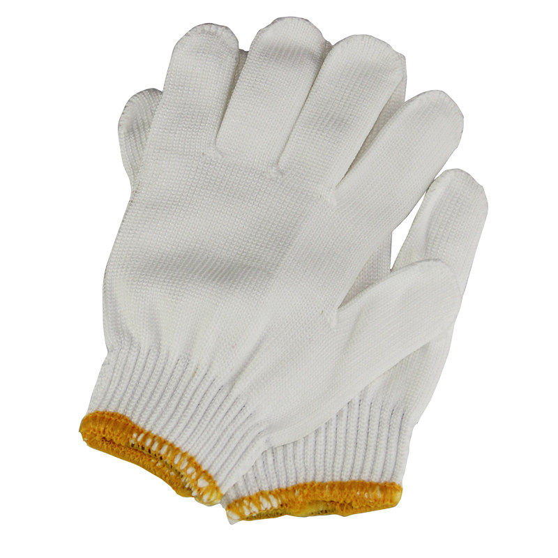Barbecue Anti-Burn Rao-Protect Gloves Thickened Wear White Cotton Cotton Gloves Protection High Density Workgloves 1 Pair Fit