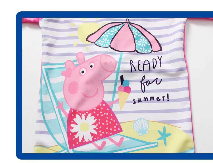 Đồ bơi cho trẻ em Mới Baby Baby Cartoon Set Xiêm dài tay Pig Piggy Big Child - Bộ đồ bơi của Kid đồ bơi nàng tiên cá cho bé