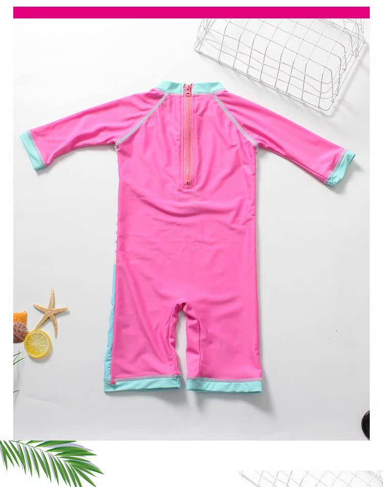 Đồ bơi cho trẻ em Mới Baby Baby Cartoon Set Xiêm dài tay Pig Piggy Big Child - Bộ đồ bơi của Kid đồ bơi nàng tiên cá cho bé