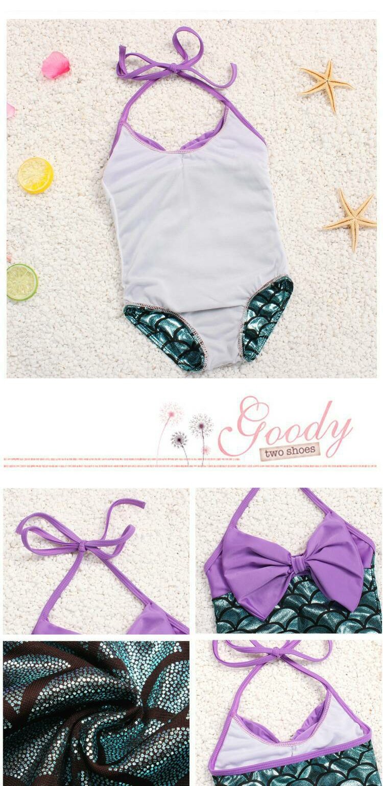 Đồ bơi Nàng tiên cá Cô ​​gái trẻ em Hàn Quốc Đồ bơi Cô gái Công chúa Siamese Baby Spa Đồ bơi đồ tắm em bé