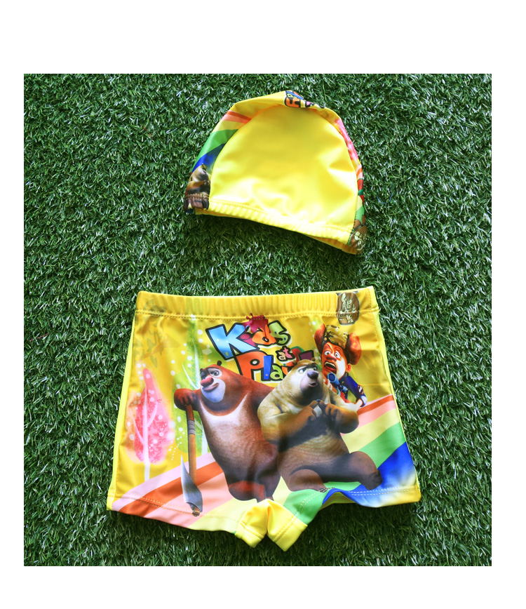 Quần bơi trẻ em mũ bơi bé trai quần bơi boxer quần bơi phim hoạt hình trẻ em bé bơi thân quần bé trai - Bộ đồ bơi của Kid do boi be gai