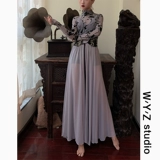 Wyz Gai Gai Jazz Jazz Coversing Retro National Style Длиная юбка танцевальная площадка свободно танце