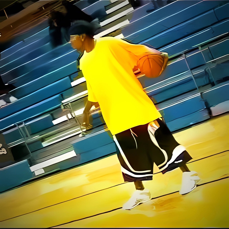 And1 Steady Flowin Short Hot Sauce Waterfall Streetball Shorts