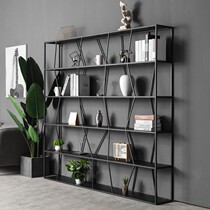 Nordic living room wrought iron porch shelf office partition bookshelf cabinet loft Industrial Air whole wall decoration frame