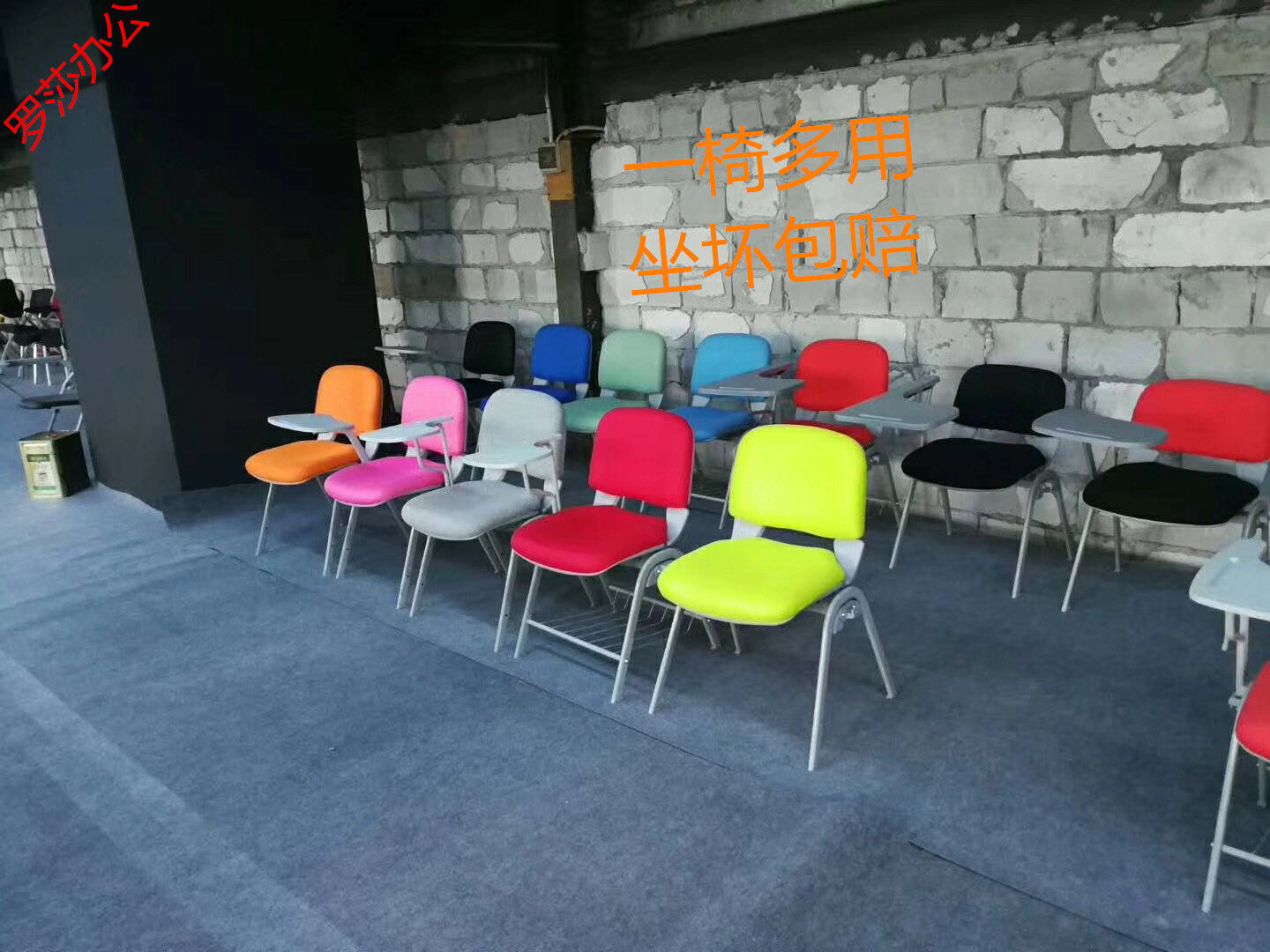 Manufacturer Direct Marketing Student Chair Staff Training Chair With Writing Board Meeting Chair Cloth Art Thickened News Reporter Church