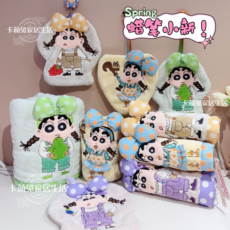 Shuangli Coral Velvet Towel for Women's Home Use, Super Absorbent, Quick-Drying, Soft Face Towel, Cartoon Couple Style Face Towel, Hand Towel