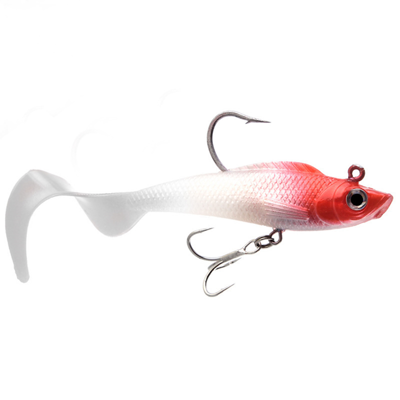 Luya bag lead-head hook fish-type soft bait vib far-cast sea fishing warped mandarin perch mandarin fish special luminous bionic fake bait