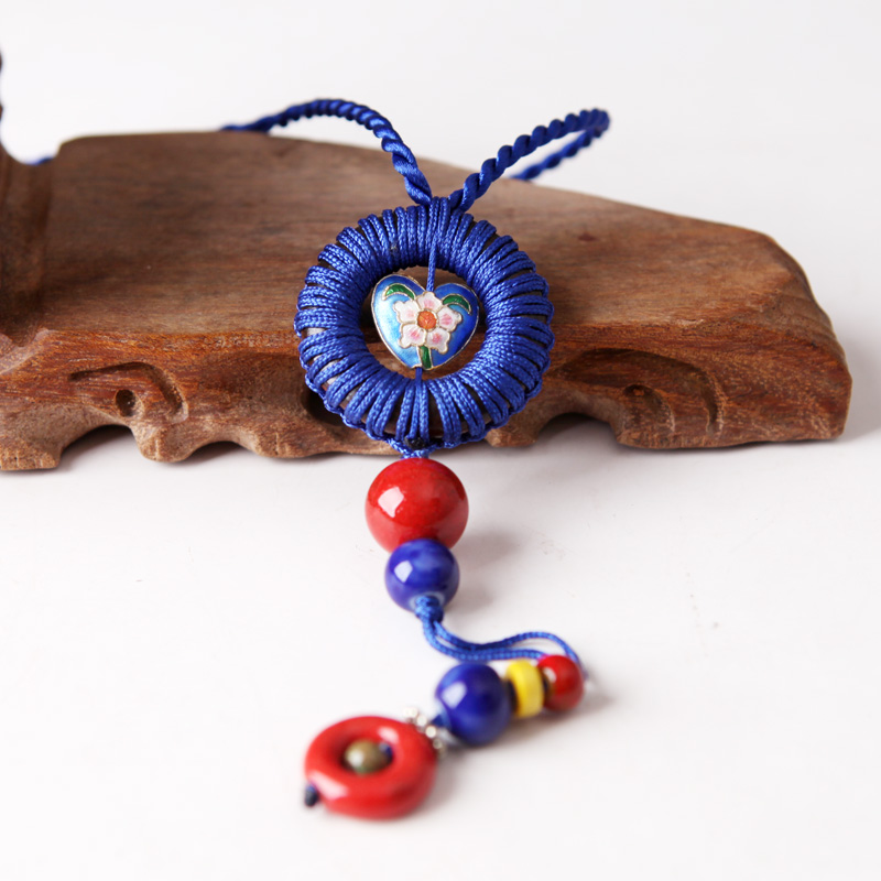 QingGe ceramic necklace pendant pendant sweater chain long spring and summer ethical wind wind restoring ancient ways is contracted with booth in supply