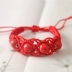 Qingge National Wind gốm Bracelet Trang sức Jingdezhen Handmade Ice Crack Drops Sứ hạt Bracelet vòng mã não Vòng đeo tay Clasp