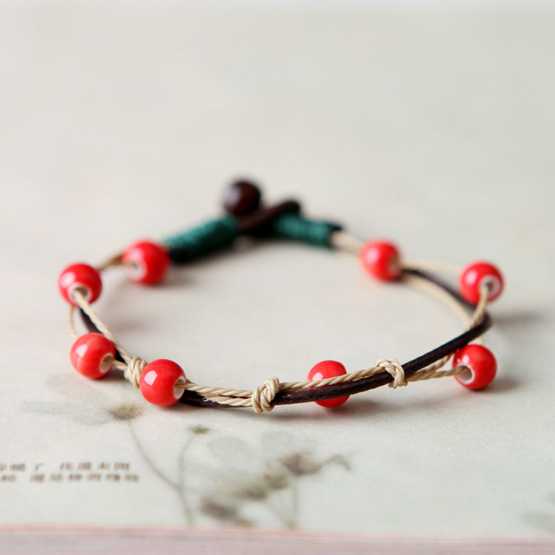 QingGe ceramic bracelet with small pure and fresh and manual DIY hand act the role of female has small adorn article what you sen market. I source