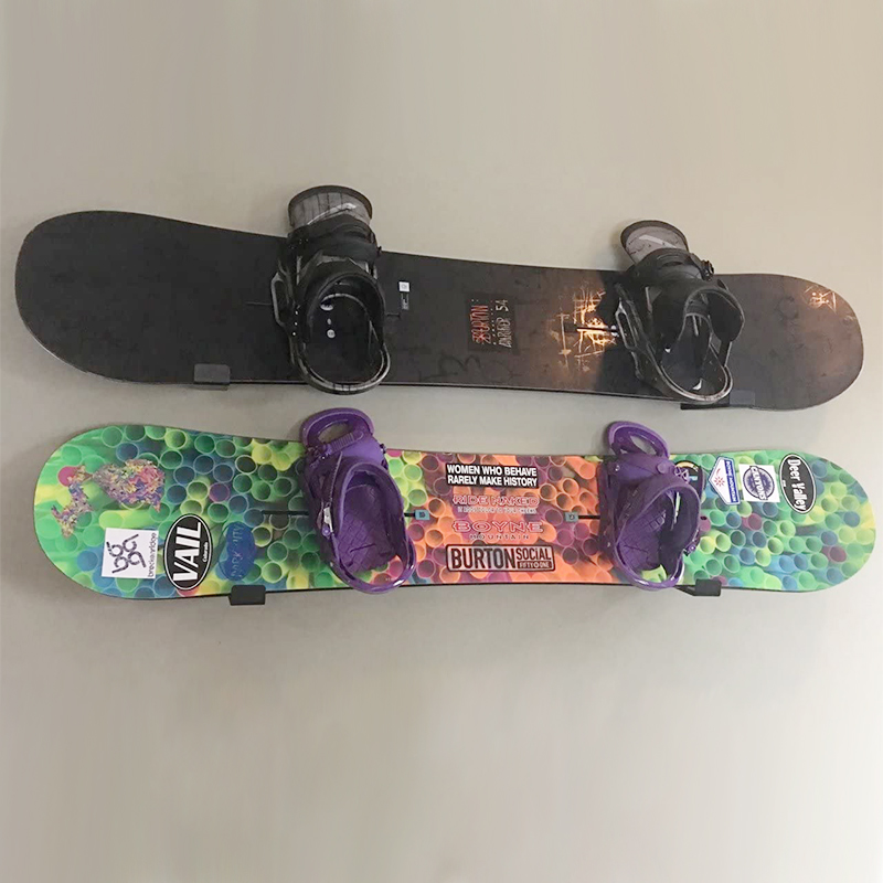 XCMAN ski hanger anti-collision snowboard double board punched wall hanging indoor storage rack snowboard wall placement rack