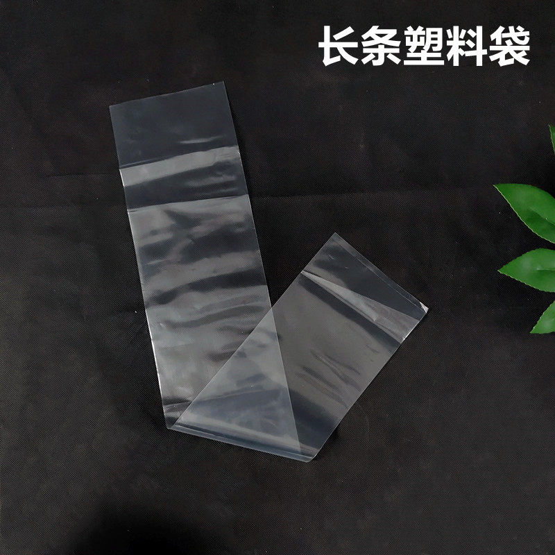 Extra-Long Plastic Bag, Long Straight Transparent Food Packaging Bag, Slender Thickened Moisture-Proof Calligraphy and Painting Collection Bag 30*180