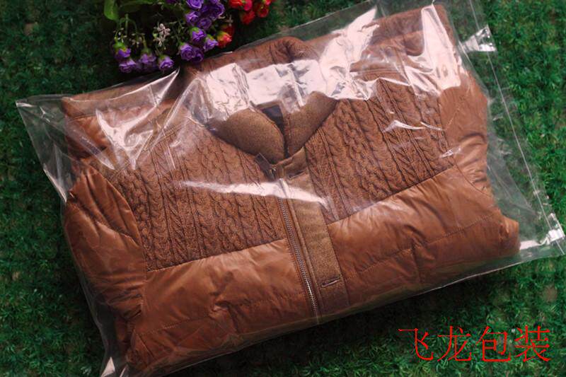 40 * 60cm * 8 silk self-adhesive bag PE not dry plastic bags clothing packaging bags clothes transparent bag plastic bags 50