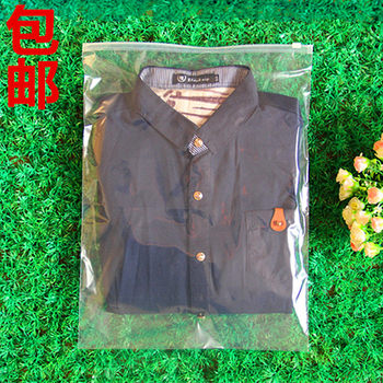 30*40*12 Silk T-Shirt Packaging Bag Spring and Summer Clothing Storage Bag Clothing Zipper Bag Self-Sealing Bag Transparent Plastic Bag