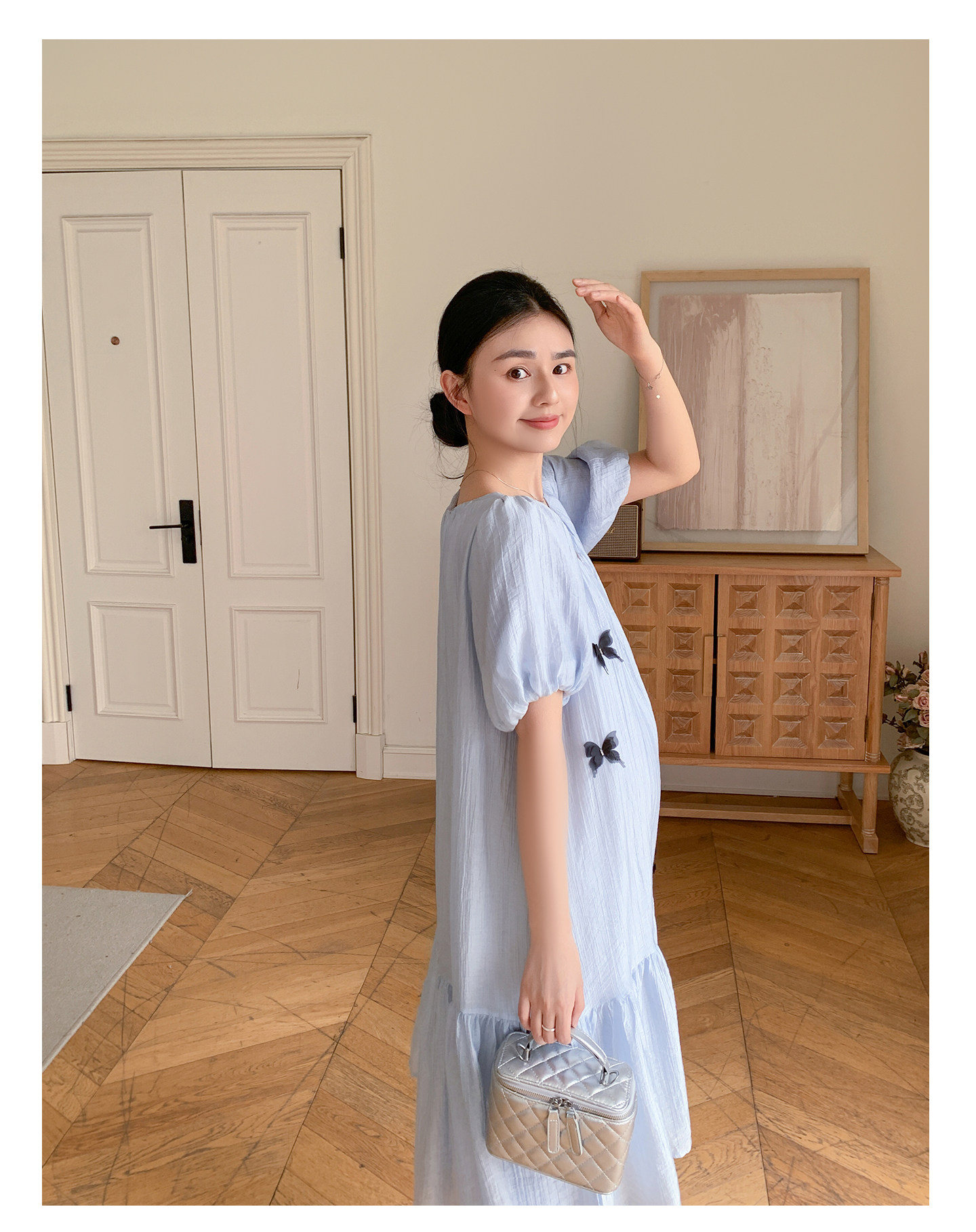 ZMA立体蝴蝶·孕妇连衣裙夏季新款漂亮孕期裙子宽松孕妇裙夏外穿 — 22