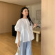 ZMA Maternity Suit Summer Wear 2024 New Round Neck Shirt Top Fashion Summer Maternity Wide Leg Pants Set two-piece