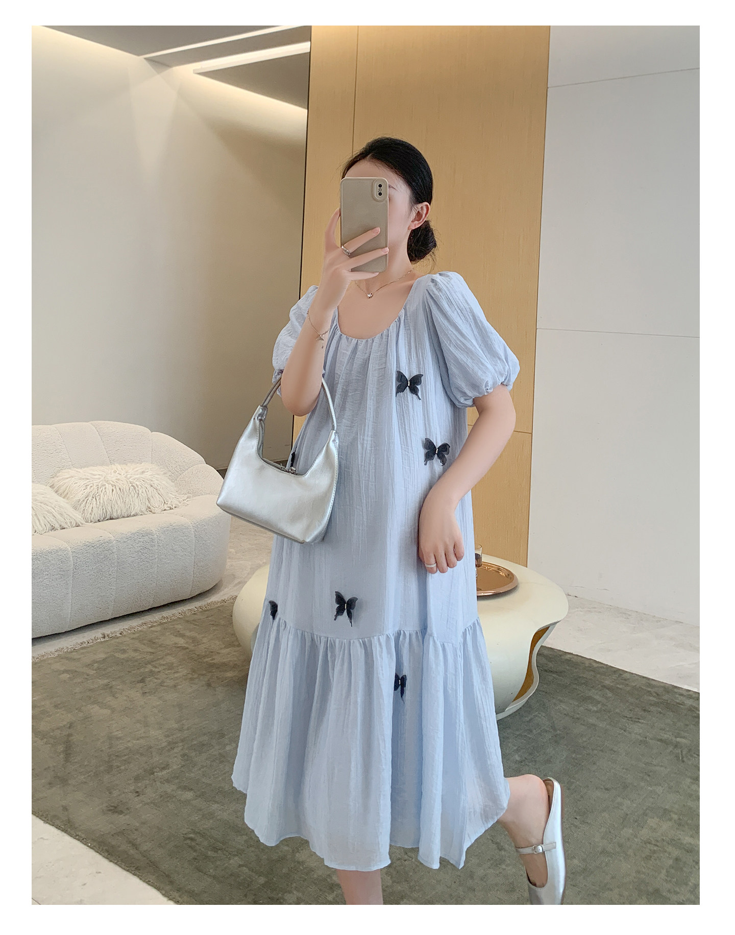 ZMA立体蝴蝶·孕妇连衣裙夏季新款漂亮孕期裙子宽松孕妇裙夏外穿 — 27