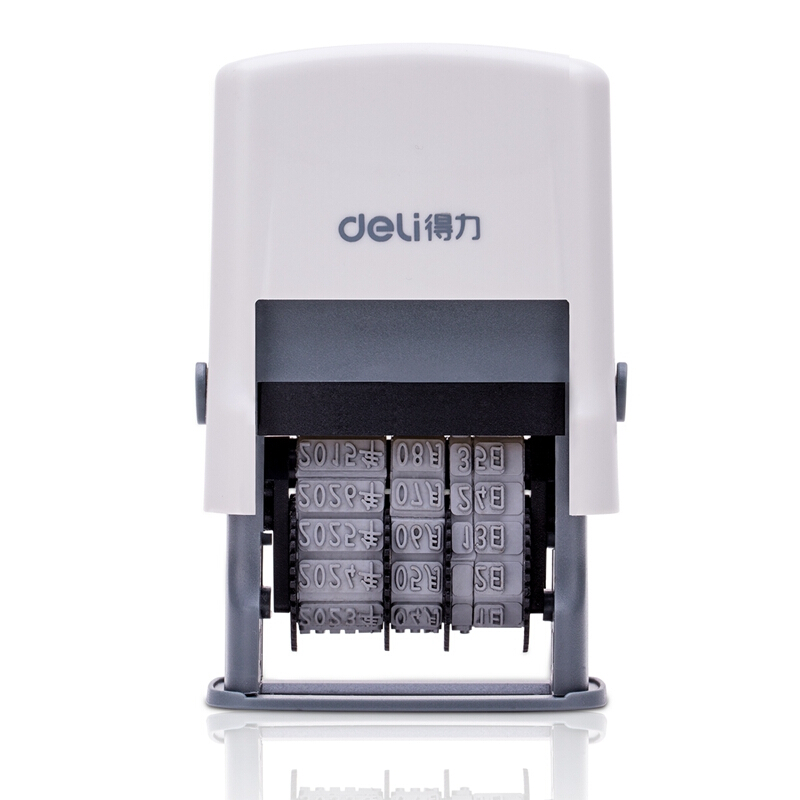 deli right-hand back ink seal 79952 production date printed year-on-year adjustable time stamp flip-book flip